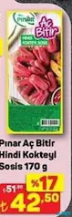 PINAR AÇ BİTİR HİNDİ KOKTEYL SOSİS 170 G